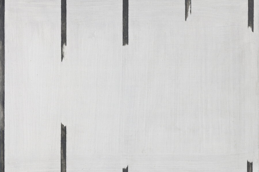 Fragment, Studie k Bráně a k Hořícímu keři, 2022, email a olej na platne